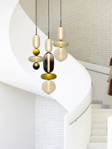 Hanglamp van gekandificeerd glas