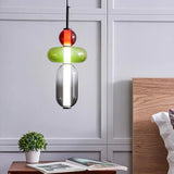 Hanglamp van gekandificeerd glas