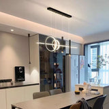 Moderne LED hanglamp – geometrisch design, plafondverlichting voor woonkamer en eetkamer