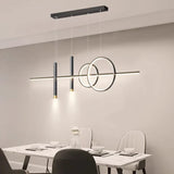 Moderne LED hanglamp – geometrisch design, plafondverlichting voor woonkamer en eetkamer