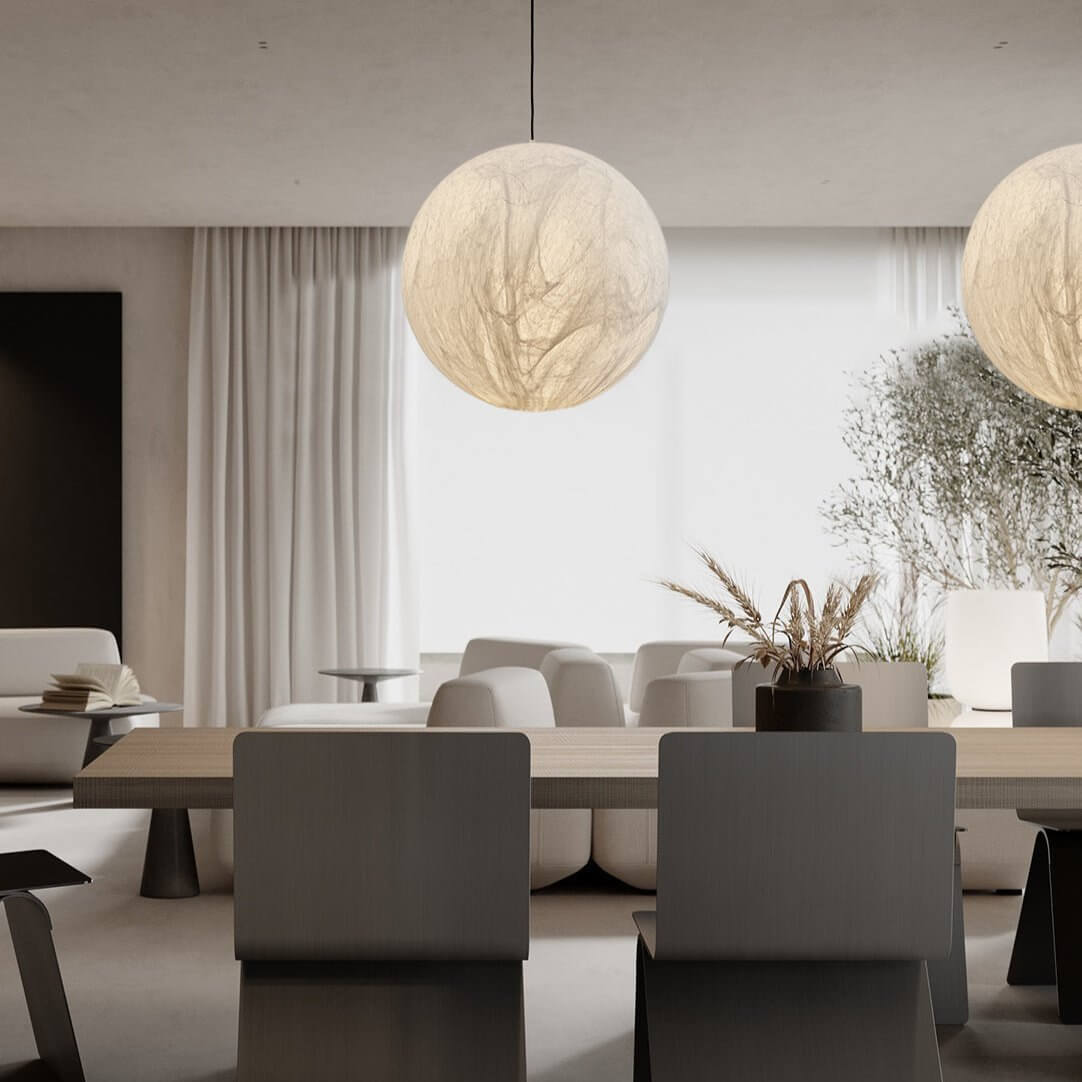 Zijden Hanglamp - Sfeervolle Verlichting voor Thuis