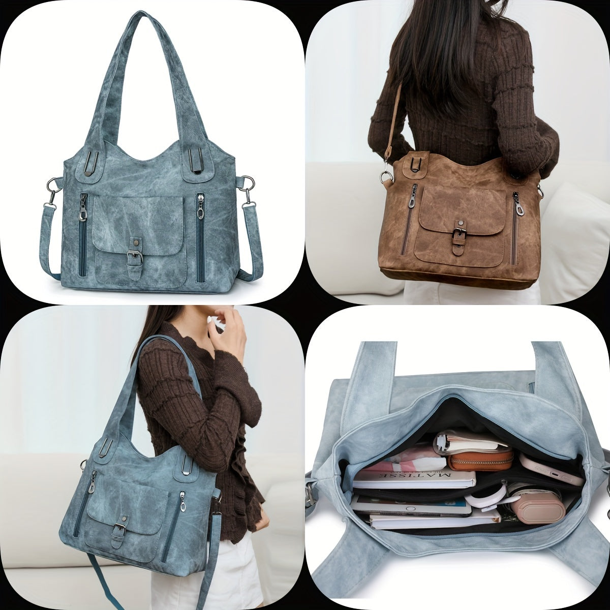 Vintage Chic Schoudertas – Praktisch en Elegant