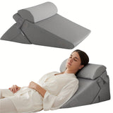 RelaxPlus Verstelbaar Bed Wigkussen – Comfort en Ondersteuning bij Herstel