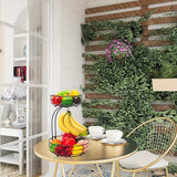 2-Laags Ovale Fruitmand met Bananenhouder – Metalen Keuken Organizer