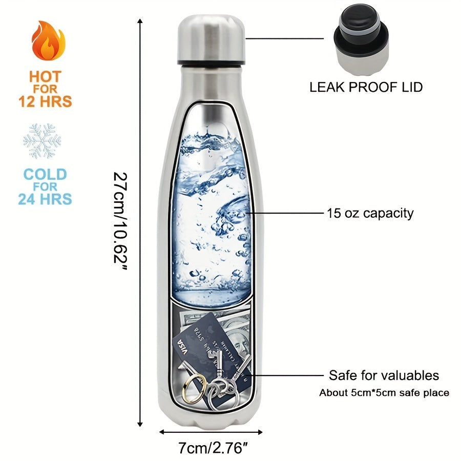 SafeHydrate Waterfles – Innovatief met Verstopplek voor Waardevolle Spullen
