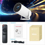 Slimme Mini Projector - Draagbare 180° Rotabele Projector voor Buitenfilms en Streaming