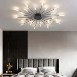 Moderne LED plafondlamp - minimalistisch ontwerp in zonnestraalstijl