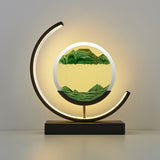 Deko LED Tafel lamp | Moderne Designer Lamp | Zandbeeld om te draaien | SandScape