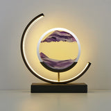 Deko LED Tafel lamp | Moderne Designer Lamp | Zandbeeld om te draaien | SandScape