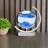 Deko LED Tafel lamp | Moderne Designer Lamp | Zandbeeld om te draaien | SandScape