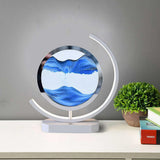 Deko LED Tafel lamp | Moderne Designer Lamp | Zandbeeld om te draaien | SandScape