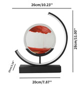 Deko LED Tafel lamp | Moderne Designer Lamp | Zandbeeld om te draaien | SandScape