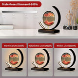 Deko LED Tafel lamp | Moderne Designer Lamp | Zandbeeld om te draaien | SandScape