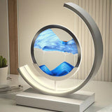Deko LED Tafel lamp | Moderne Designer Lamp | Zandbeeld om te draaien | SandScape