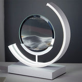 Deko LED Tafel lamp | Moderne Designer Lamp | Zandbeeld om te draaien | SandScape