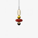 Moderne Hanglamp met Gekleurd Glas