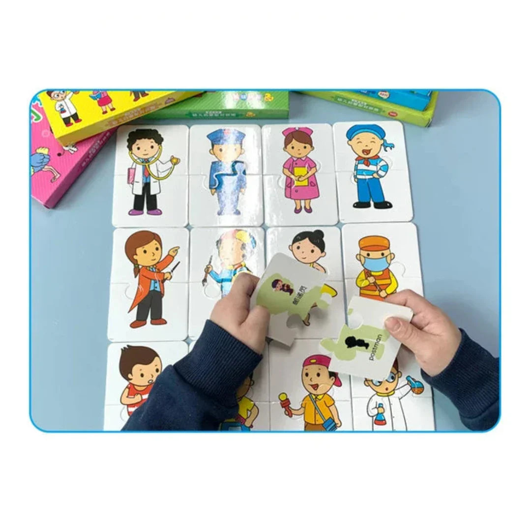 Kaarten-Memory-spel voor kinderen – Speels geheugen en concentratie bevorderen (1+1 Gratis)
