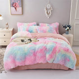 FuzzyHaven | Verander je bed in een knusse haven met deze pluche driedelige beddelenset!
