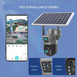 DualGuard | 4K Beveiligingscamera met Zonnepaneel