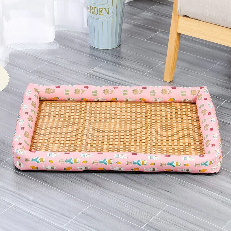 Rattan Pet Mat | Zorg voor het comfort van je huisdier op warme dagen!