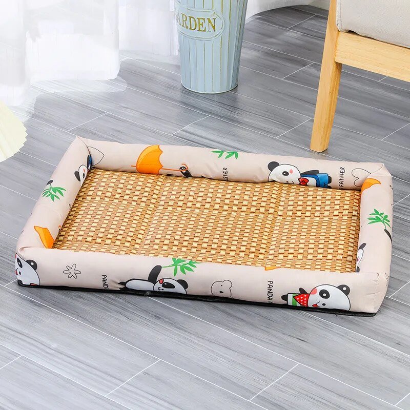 Rattan Pet Mat | Zorg voor het comfort van je huisdier op warme dagen!