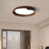 Moderne plafondlamp met houtpatroon – Stijlvolle LED-verlichting voor de woonkamer
