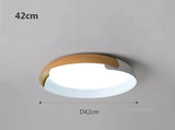 Moderne plafondlamp met houtpatroon – Stijlvolle LED-verlichting voor de woonkamer