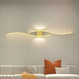 Lumivora Wave LED Wandlamp | Modern Golf-Design | Energiezuinig & Stijlvol | 60×15 cm | Warm, verblindingsvrij Licht