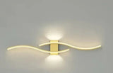 Lumivora Wave LED Wandlamp | Modern Golf-Design | Energiezuinig & Stijlvol | 60×15 cm | Warm, verblindingsvrij Licht