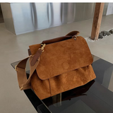 Modieuze dames suède crossbody tas voor herfst en winter