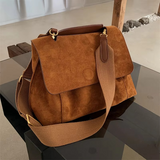 Modieuze dames suède crossbody tas voor herfst en winter