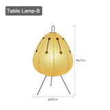 Japanse rijstpapier tafel lamp