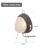 Japanse rijstpapier tafel lamp