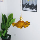 Noordse Design LED-Hanglamp | Kleurrijke glas- en koperverlichting voor slaapkamer, woonkamer & bar