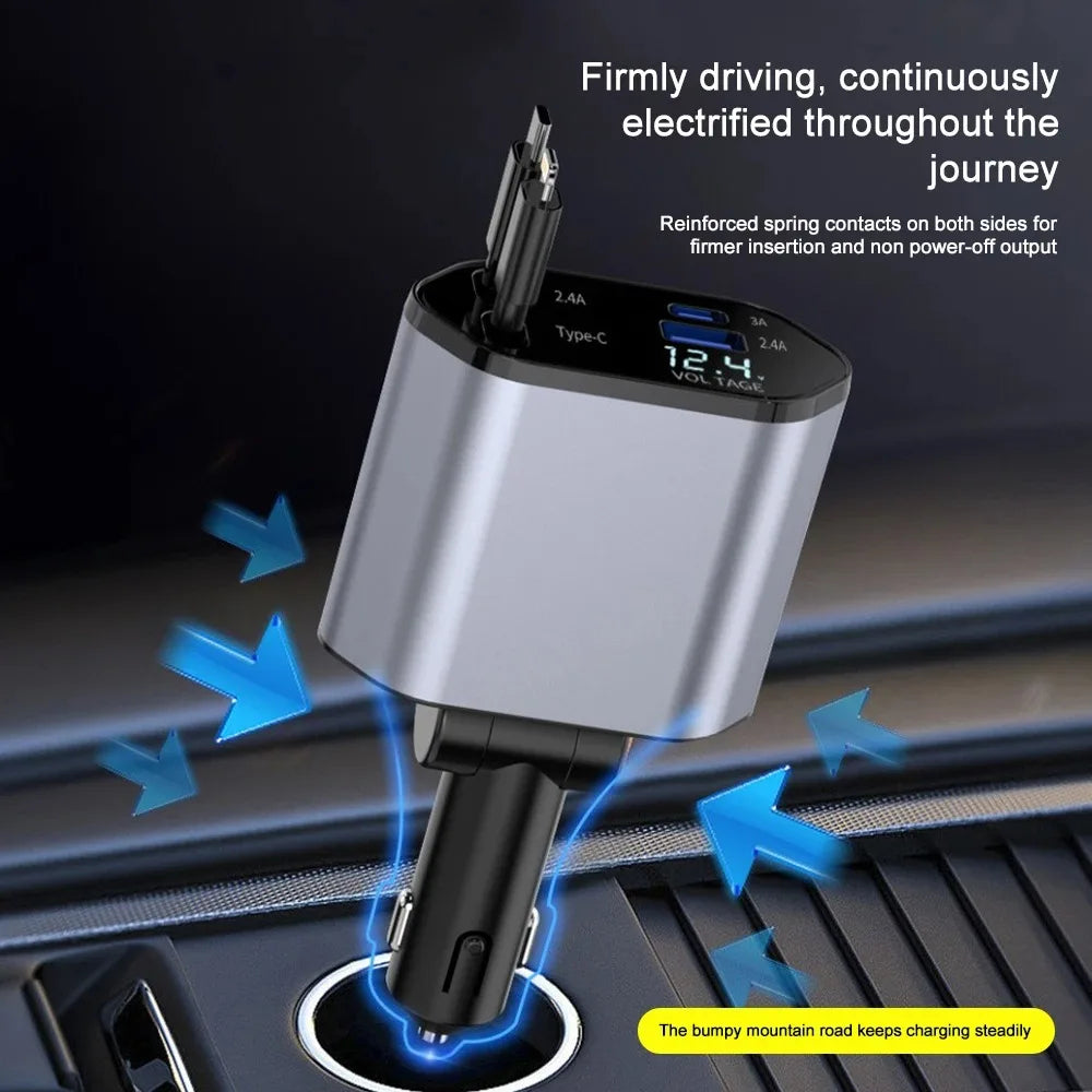 Compacte Opvouwbare Autolader – Handig en Efficiënt