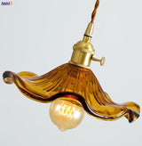 Noordse Design LED-Hanglamp | Kleurrijke glas- en koperverlichting voor slaapkamer, woonkamer & bar