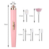 5-IN-1 ELECTRISCHE NAGELPOLIJSTAPPARAAT – DRAAGBAAR MANICURE-TOOL MET LICHT