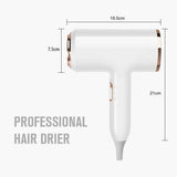 Professionele Föhn 2400W met koude en warme lucht - negatieve ionen - krachtige haardroger voor salonresultaten