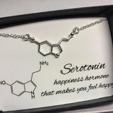 Serotonine (Gelukshormoon) Molecuul Ketting