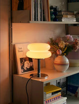 ONTWERPERS GLAS TAFELLAMP – SFEERVOLLE LED-LAMP VOOR SLAAPKAMER EN KANTOOR