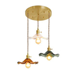 Noordse Design LED-Hanglamp | Kleurrijke glas- en koperverlichting voor slaapkamer, woonkamer & bar