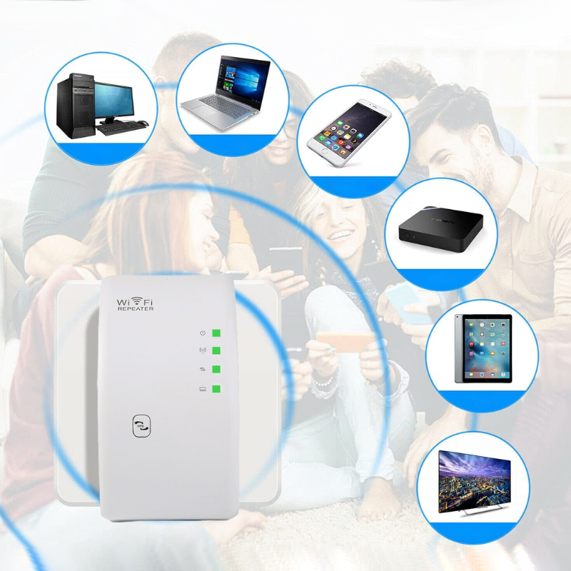 WIFIBOOSTER - Draadloze WiFi-Versterker voor Snel Internet