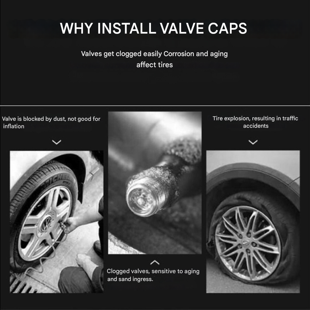 Marke Ventilkappen Set (4 Stuks) - WheelTops