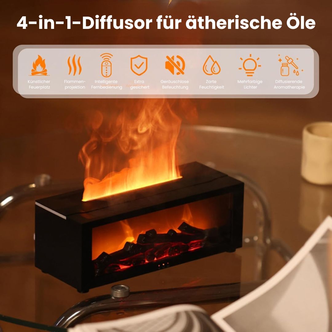 Aroma Diffuser | Elektrische Geur Lamp met Vlam Effect | GeurVlam