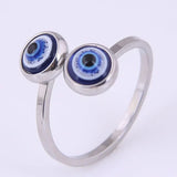 Verstelbare Ring met Boze Oog – Esra