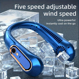 Oplaadbare USB Nekventilator voor Krachtige, Stille Koeling – Perfect voor Buiten- en Binnengebruik
