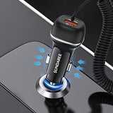 Snel Oplaadbare USB-C 51W Autolader – Voor Supersnel Opladen van Meerdere Apparaten