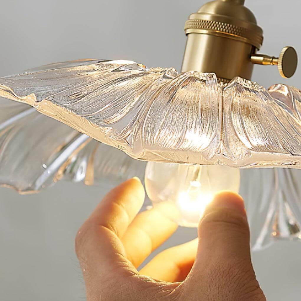 Hanglamp Glas Bloem - Retro Design Verlichting