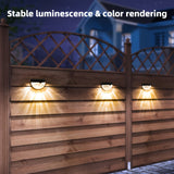 SolarGlow Halfronde LED Hekverlichting – Elegant en Duurzaam