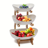 NatureStack 3-laags fruitmand – Ruimtelijk en functioneel